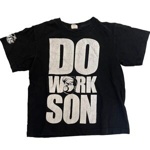 DO‎ WORK SON T-Shirt Hip Hop Rap Music Graphic Tee Black Small